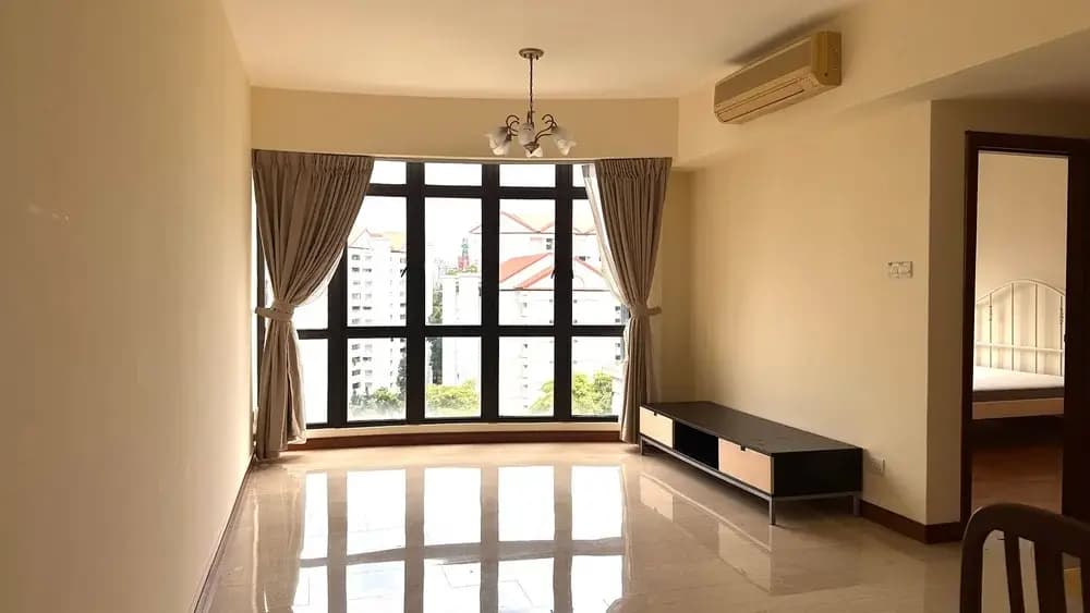 Condo 3-bedroom living area